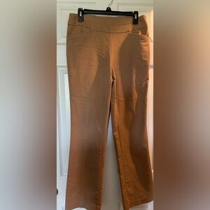 croft & barrow Camel Boot‑Cut Stretch Pants